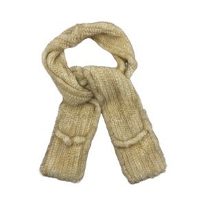 Real Mink Knitted Fur Scarf with Pockets NWT